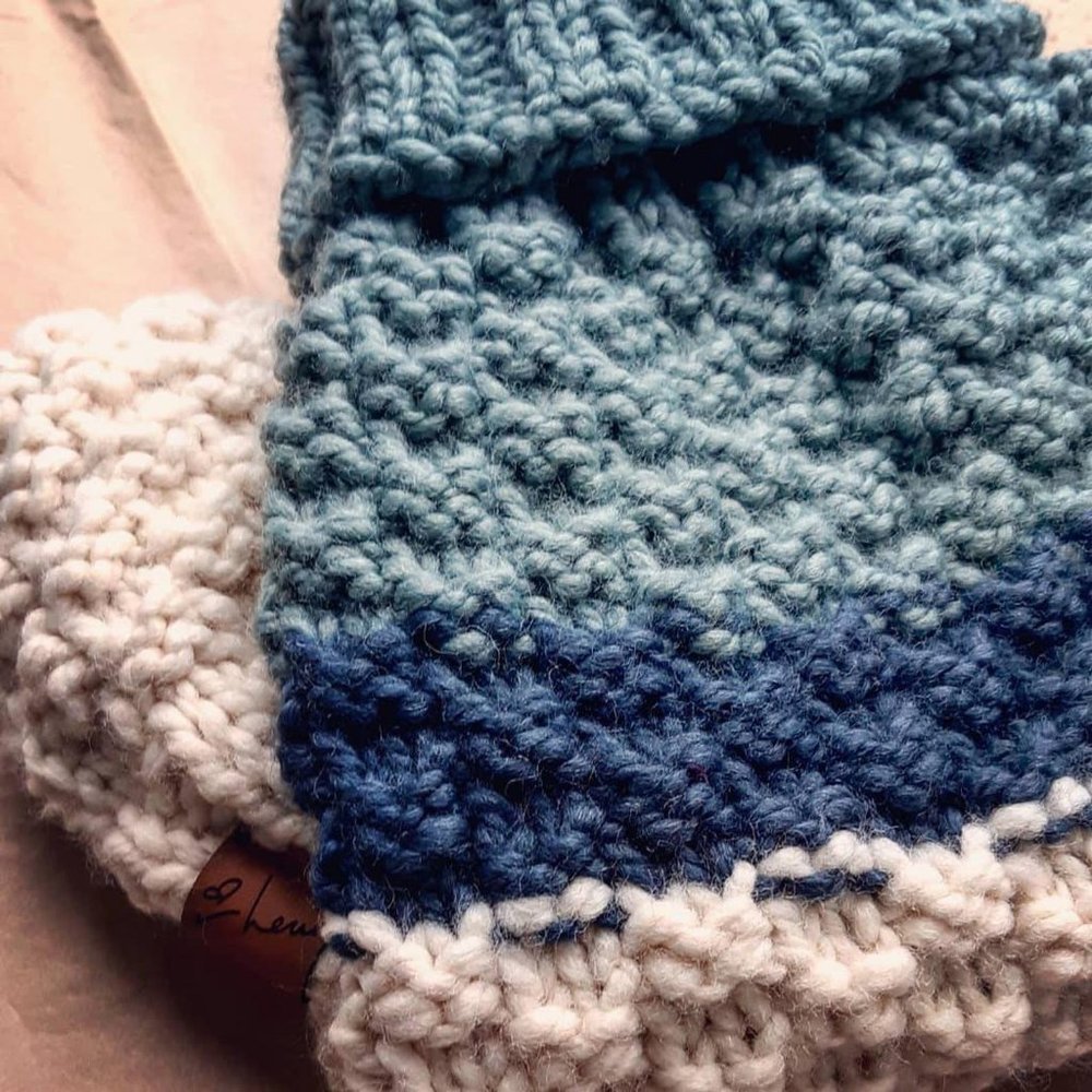 L High Tide Colorblock Wool Dog Sweater